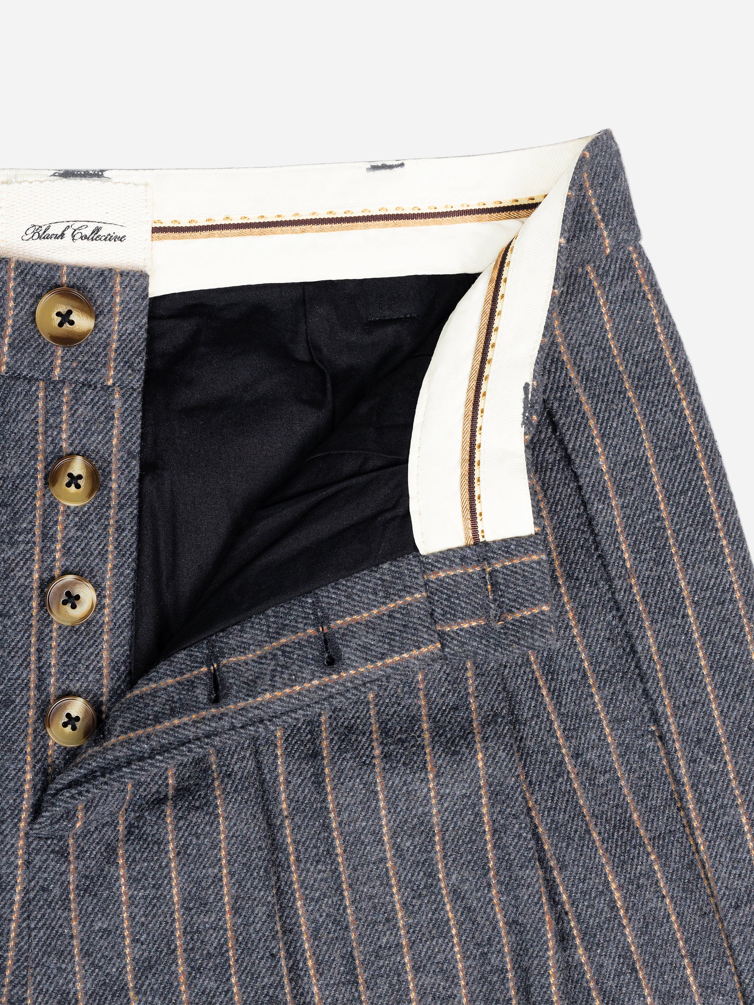Off-Duty Pinstripe Short - Slate Grey