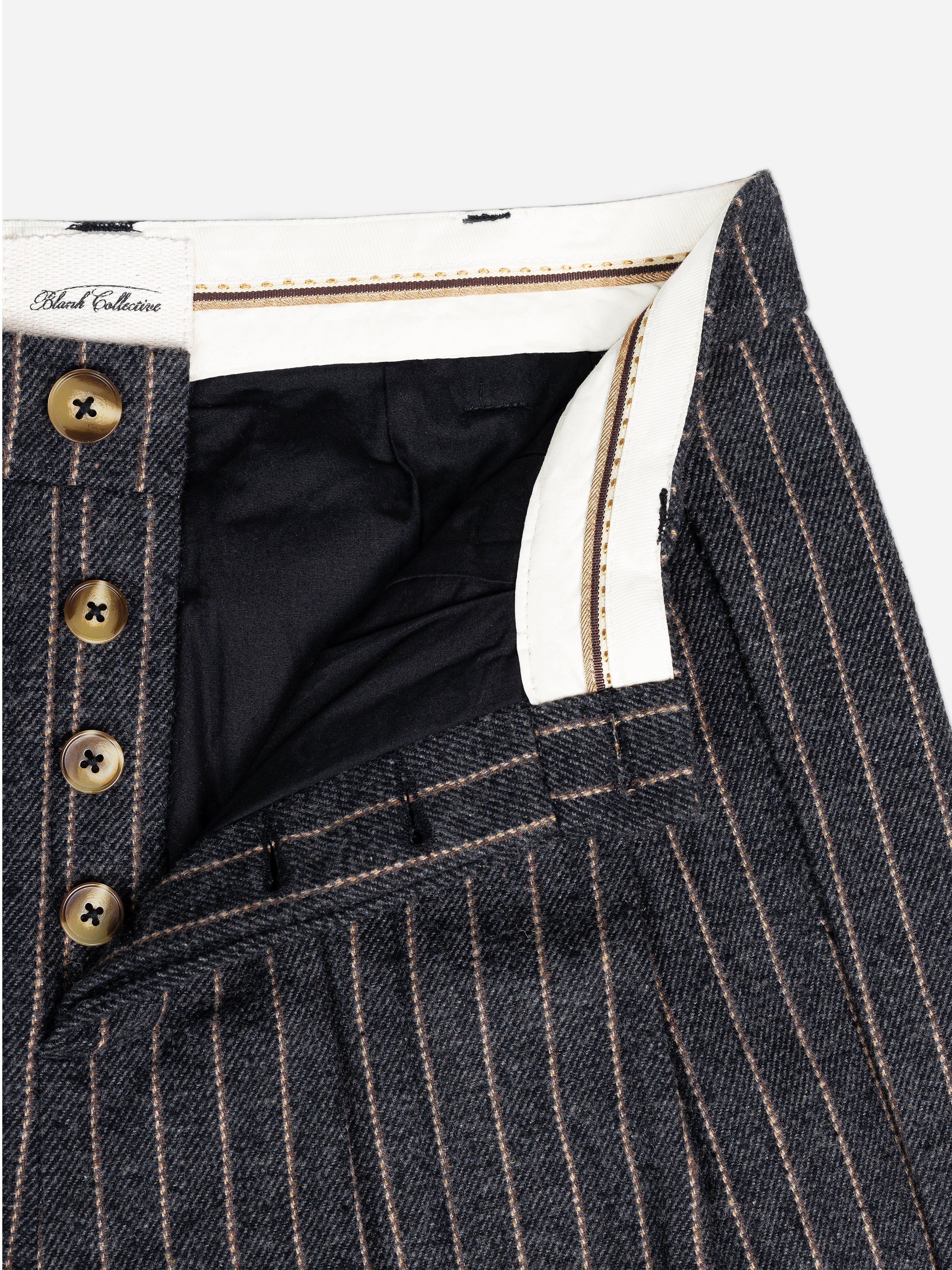Off-Duty Pinstripe Short - Black